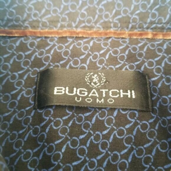 Bugatchi Uomo Medium Multi Color Stripe Long Sleeve Button Front Cotton Shirt. - Picture 4 of 6